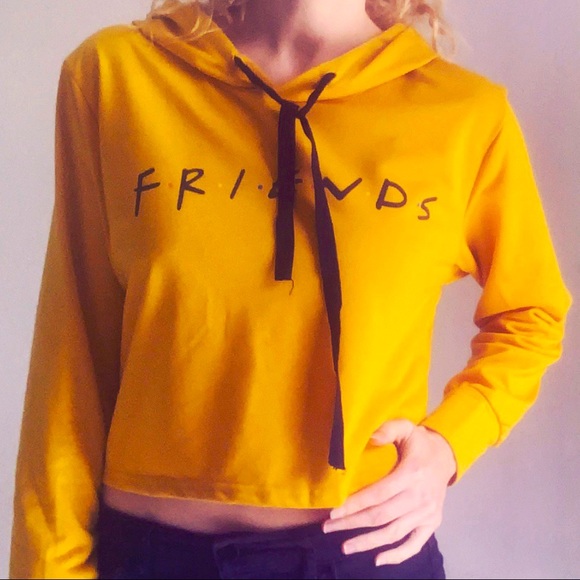Minx&Moss Tops - Minx & Moss FRIENDS crop hoodie. Brand new, M/L.